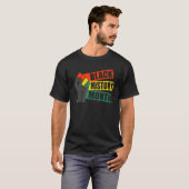 Black Fist Shirt African American Pride Black Hist (Voorkant volledig)