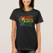 Black Fist Shirt African American Pride Black Hist (Voorkant)