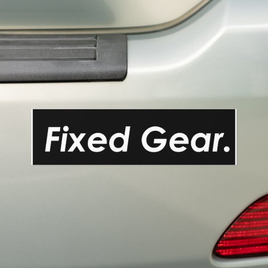Black Fixed Gear Sticker (Op auto)