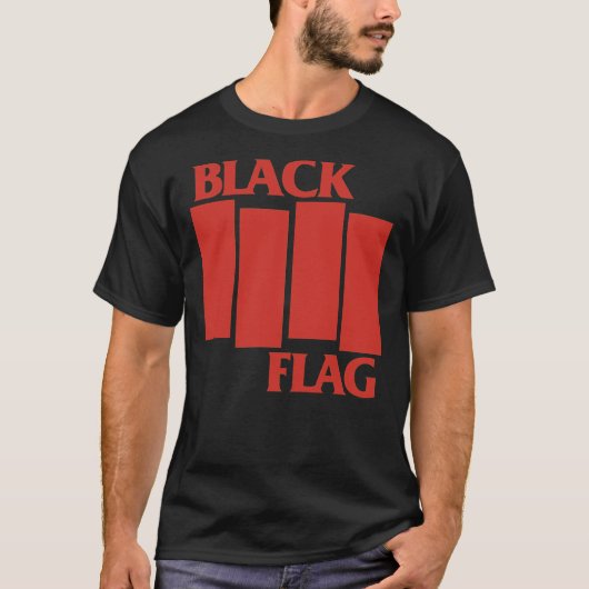 Black Flag Logo Classic T-Shirt (Voorkant)