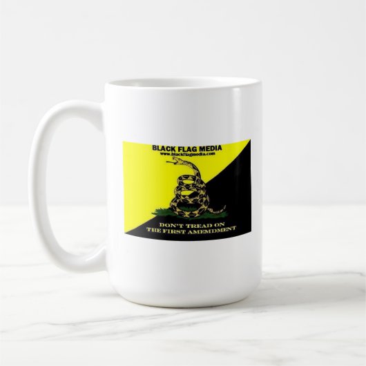 Black Flag Media Coffee Mok (Links)