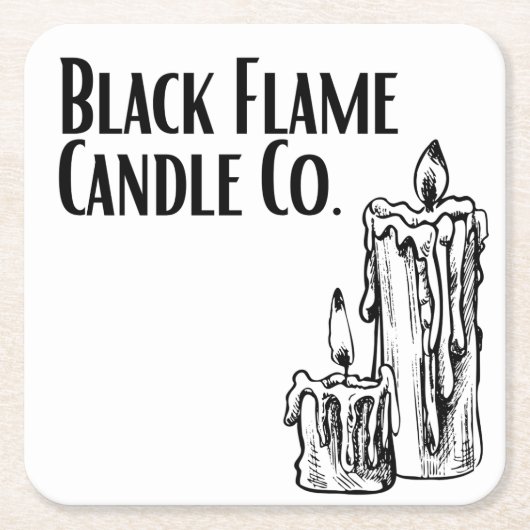 Black Flame Candle Co. Onderzetter (Voorkant)