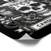 Black Flame Candle Company Halloween Skullcap Litt Poster (Hoek)