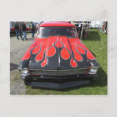 Black Flames Hot Rod Briefkaart (Voorkant)