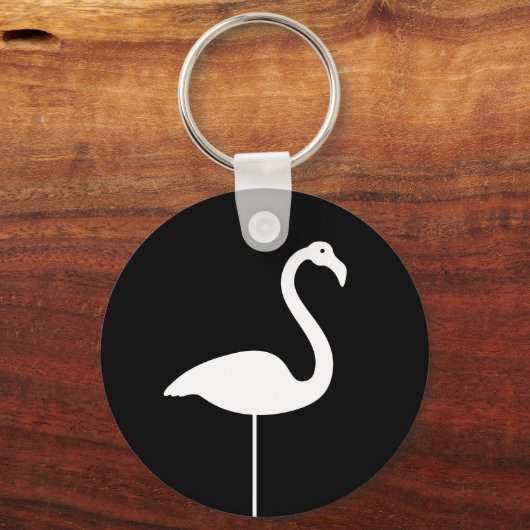Black Flamingo Sleutelhanger (Voorkant)