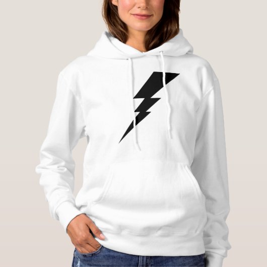 Black Flash Lightning Bolt Women's Hoodie (Voorkant)