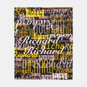 Black Fleece Deken waanzinnig gepatrooneerd met na (Voorkant)