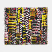 Black Fleece Deken waanzinnig gepatrooneerd met na (Voorkant (Horizontaal))