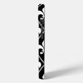 Black Fleur de Lis Case-Mate iPhone Case (Achterkant / Links)