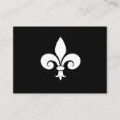 Black Fleur de Lis Wedding Place Cards Plaatskaartje (Achterkant)