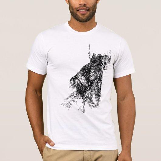 Black Floating Viking-apparatuur T-shirt (Voorkant)