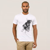 Black Floating Viking-apparatuur T-shirt (Voorkant volledig)