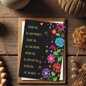 Black Floral Alles wat je nodig hebt Gefeliciteerd Kaart