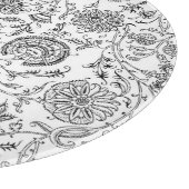 Black Floral Cutting Board Snijplank (Hoek)