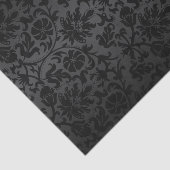 Black Floral Damask Tissuepapier (Detail)
