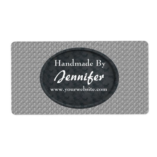 Black Floral Design, op maat gemaakt door Etiket (Voorkant)