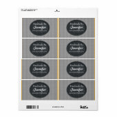 Black Floral Design, op maat gemaakt door Etiket (Full Sheet)