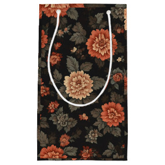 Black Floral Fantasy Klein Cadeauzakje