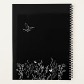 Black Floral Gardener Calendar Planner (Achterkant)