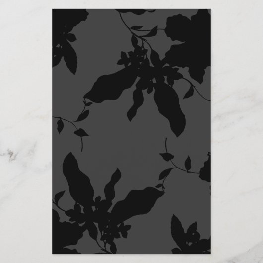 Black Floral Gold Text Makeup Artist Flyer (Achterkant)