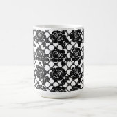 Black Floral Lace Koffiemok (Center)