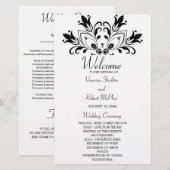 Black Floral Mandala (Voorkant / Achterkant)