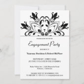 Black Floral Mandala Kaart (Voorkant)