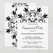 Black Floral Mandala Kaart (Voorkant / Achterkant)