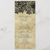 Black Floral  Menu (Voorkant)