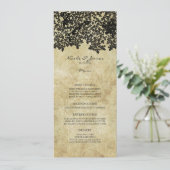 Black Floral Menu (Staand voorkant)