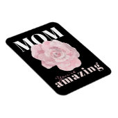 Black Floral Moederdag vakantiemagnet Magneet (Rechterzijde)
