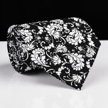 Black Floral Pattern Custom Necktie Stropdas<br><div class="desc">This custom necktie features a sophisticated floral pattern, making it a stylish and unique accessory. It's perfect for adding a touch of personality to any outfit, whether it's for a special occasion or everyday wear. The high-quality fabric ensures a comfortable and long-lasting wear, and the custom design allows you to...</div>