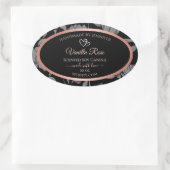 Black Floral Product Packaging Labels Roos Gold (Tas)