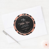 Black Floral Product Packaging Labels Roos Gold (Envelop)