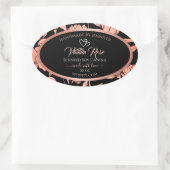 Black Floral Product Packaging Labels Roos Gold (Tas)