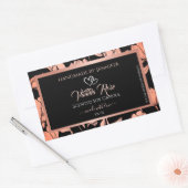 Black Floral Product Packaging Labels Roos Gold (Envelop)