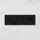 Black Floral - Skinny Mini Visitekaartje (Achterkant)