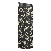 Black Floral Thermosbeker
