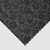 Black Floral Tissuepapier (Detail)