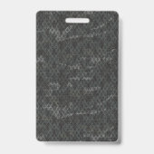 Black Floral Wallpaper Dark Aesthetic Decor Badge (Achterkant)