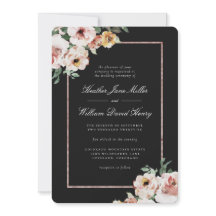 Black Floral Wedding