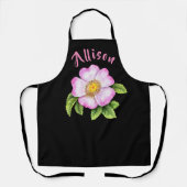 Black Floral Women's Name Schort (Voorkant)