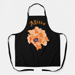 Black Floral Women's Name Schort