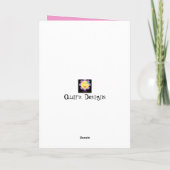 Black Flower Afro-Amerikaanse verjaardag Kaart (Achterkant)