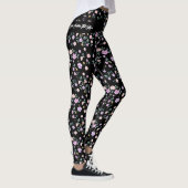Black Flower Lady Leggings (Rechts)
