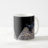 Black Fluffy Rooster Koffiemok (Voorkant rechts)
