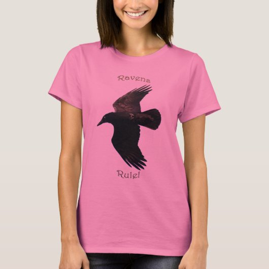BLACK FLYING RAVEN SHIRT (Voorkant)