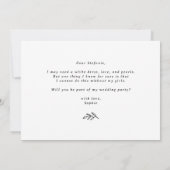 Black Foliage die mijn matron van eer is Kaart (Achterkant)