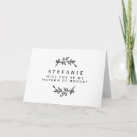 Black Foliage die mijn matron van eer is