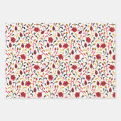 Black Foliage YELLOW (Red Berries) van Russische F Inpakpapier Vel (Voorkant 3)